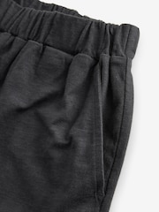 Black 100% Cotton Jersey Summer Shorts - Image 10 of 10