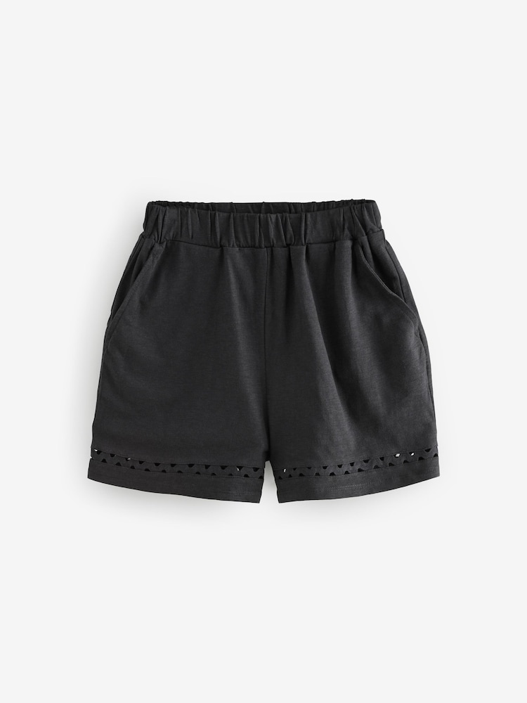 Noir - Short d’été 100% coton en jersey - Image 8 of 10