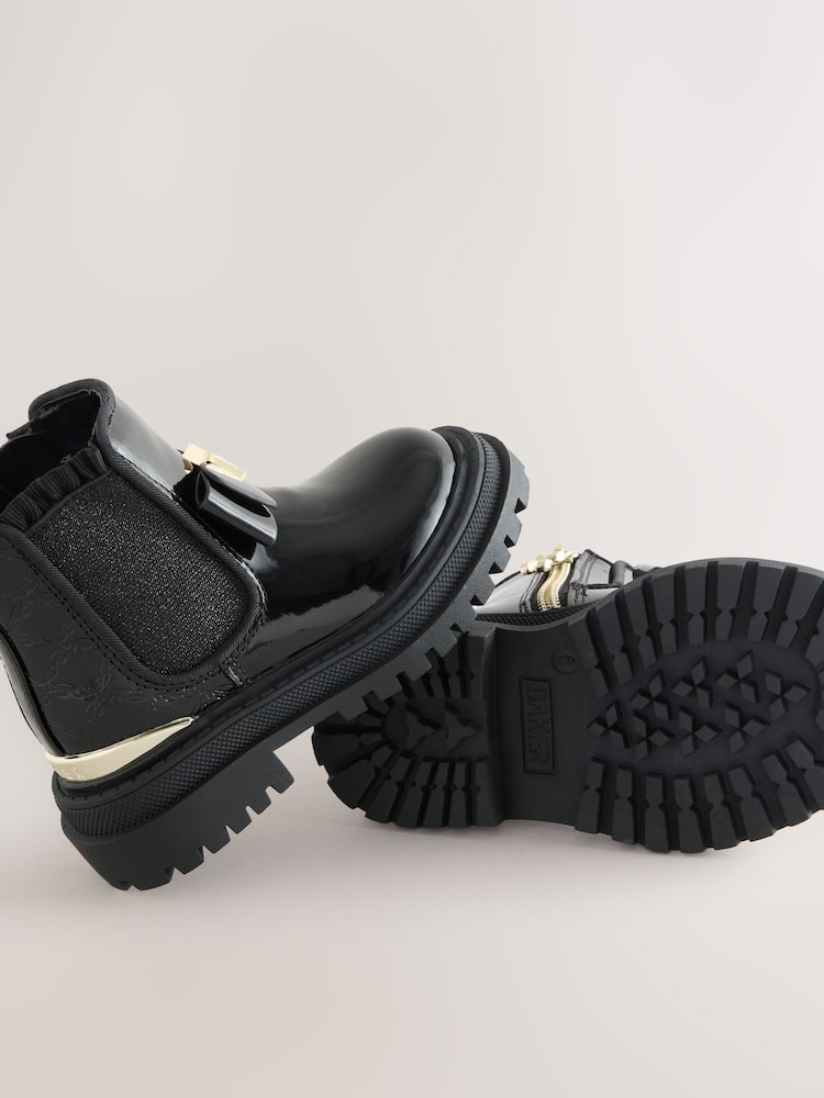Baker by Ted Baker Girls Chelsea Boots With Bow - Image 5 of 5