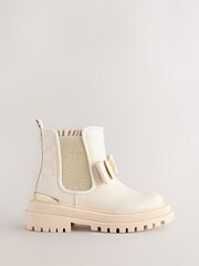 Baker by Ted Baker Girls Chelsea Boots With Bow - Image 1 of 7