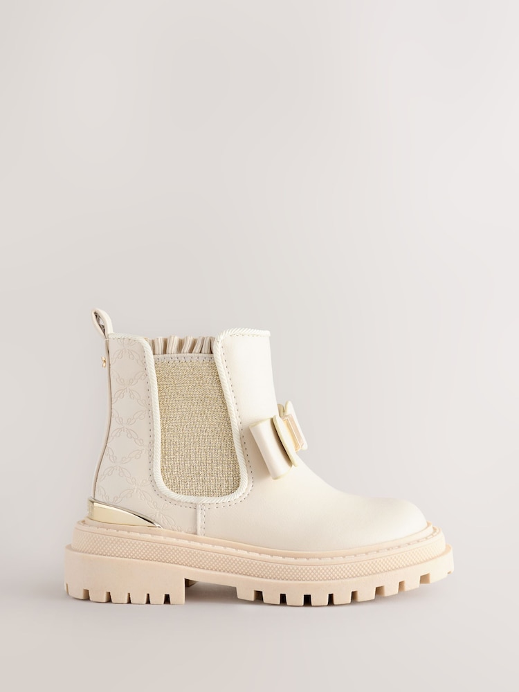 Baker by Ted Baker Girls Chelsea Boots With Bow - Image 1 of 7 Baker by Ted Baker Girls Chelsea Boots With Bow - Image 1 of 7