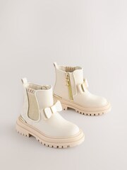 Baker by Ted Baker Girls Chelsea Boots With Bow - Image 2 of 7