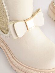 Baker by Ted Baker Girls Chelsea Boots With Bow - Image 5 of 7