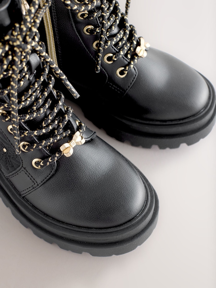 Ted Baker Black Leather Lace-Up Boots Ted Baker Z23116 Women main image 4