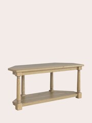 Laura Ashley Oak Wellington Corner TV Unit - Image 3 of 5