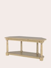 Laura Ashley Oak Wellington Corner TV Unit - Image 4 of 5