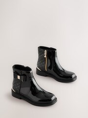 Baker by Ted Baker Girls Patent Chelsea Black Boots - Image 2 of 7