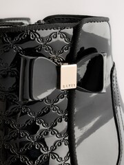 Baker by Ted Baker Girls Patent Chelsea Black Boots - Image 4 of 7