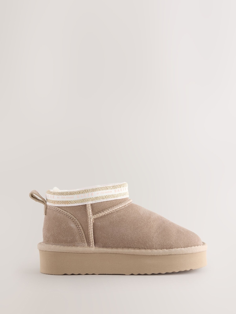 Baker by Ted Baker Girls Cosy Suede Slipper Boots - Image 2 of 5 Baker by Ted Baker Girls Cosy Suede Slipper Boots - Image 2 of 5