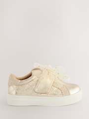 Baker by Ted Baker Girls Organza Bow Trainers - Image 2 of 5