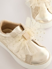 Baker by Ted Baker Girls Organza Bow Trainers - Image 3 of 5