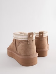 Baker by Ted Baker Girls Cosy Suede Slipper Boots - Image 4 of 6