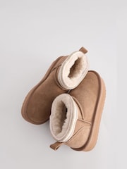 Baker by Ted Baker Girls Cosy Suede Slipper Boots - Image 5 of 6