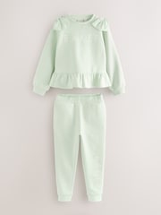 Baker by Ted Baker Satin Bow Sleeve Sweater and Joggers Set 2 Piece - Image 1 of 5