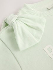 Baker by Ted Baker Satin Bow Sleeve Sweater and Joggers Set 2 Piece - Image 4 of 5