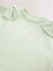 Baker by Ted Baker Satin Bow Sleeve Sweater and Joggers Set 2 Piece - Image 5 of 5