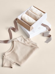 Reiss Natural Pax 4 Pack Growing Bodysuit Gift Set - Image 2 of 4