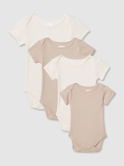 Reiss Natural Pax 4 Pack Growing Bodysuit Gift Set - Image 3 of 4