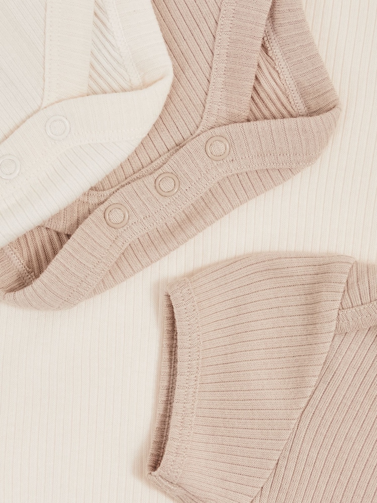 Reiss Natural Pax 4 Pack Growing Bodysuit Gift Set - Image 4 of 4