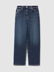 Reiss Mid Blue Selin Mid Rise Straight Leg Jeans - Image 2 of 6