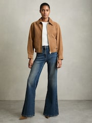 Reiss White Betty Stretch-Cotton Racerback Vest - Image 6 of 7