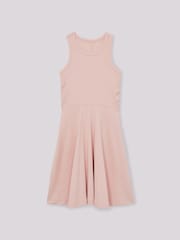 Reiss Pink Eliza Jersey Ruched Skater Dress - Image 2 of 4