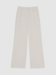 Elfenbein - Reiss Heather Figurbetonte Palazzo-Hose - Bild 2 von 7