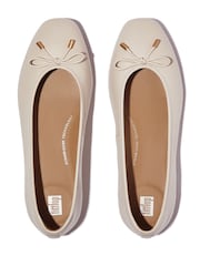 FitFlop Delicato Bow Soft Leather Ballet Flats - Image 4 of 5