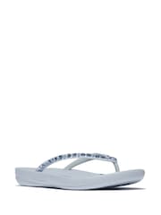 FitFlop Blue Iqushion Multi-Crystal Ergonomic Sandals - Image 2 of 3