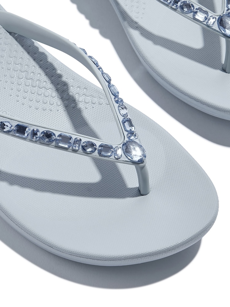 FitFlop Blue Iqushion Multi-Crystal Ergonomic Sandals - Image 3 of 3