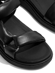 FitFlop Gen-FF Soft-Leather Back-Strap Black Sandals - Image 5 of 5