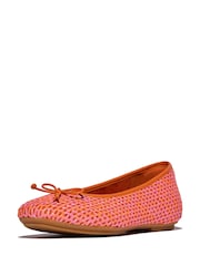 FitFlop Delicato Bow Woven Ballet Shoes - Image 2 of 5
