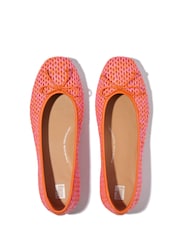 FitFlop Delicato Bow Woven Ballet Shoes - Image 3 of 5