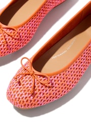 FitFlop Delicato Bow Woven Ballet Shoes - Image 5 of 5