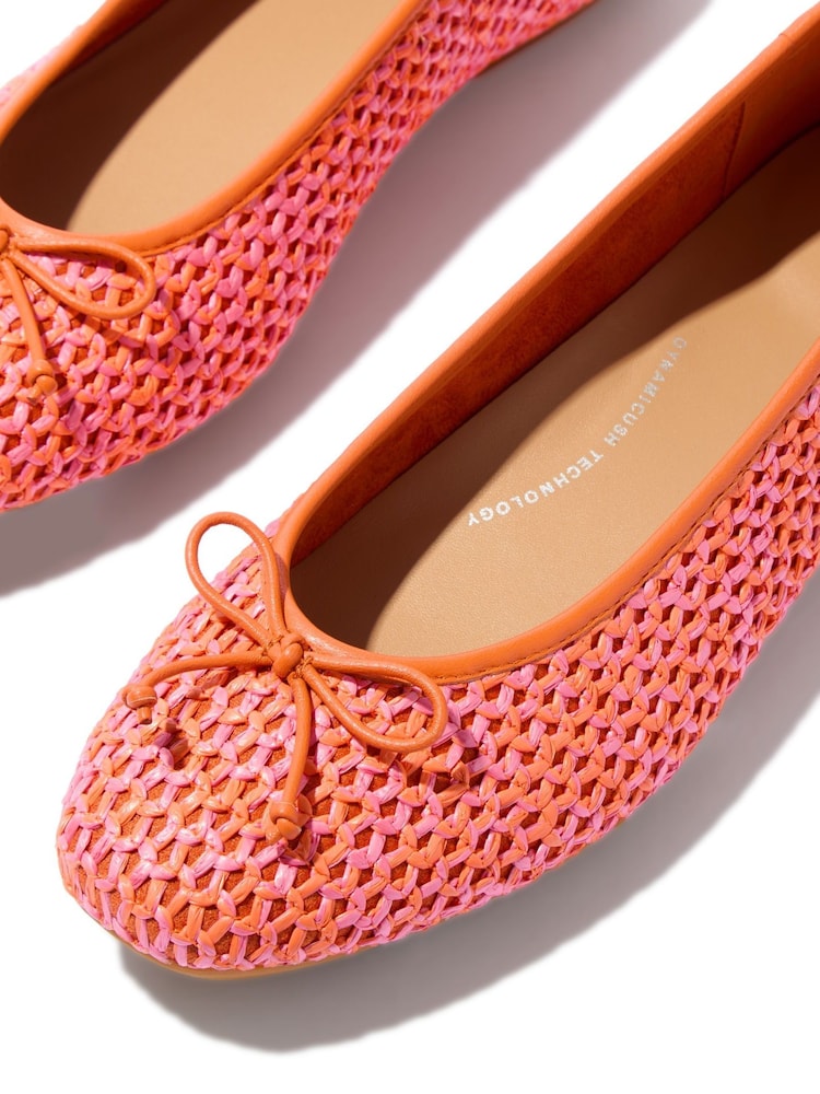 FitFlop Delicato Bow Woven Ballet Shoes - Image 5 of 5