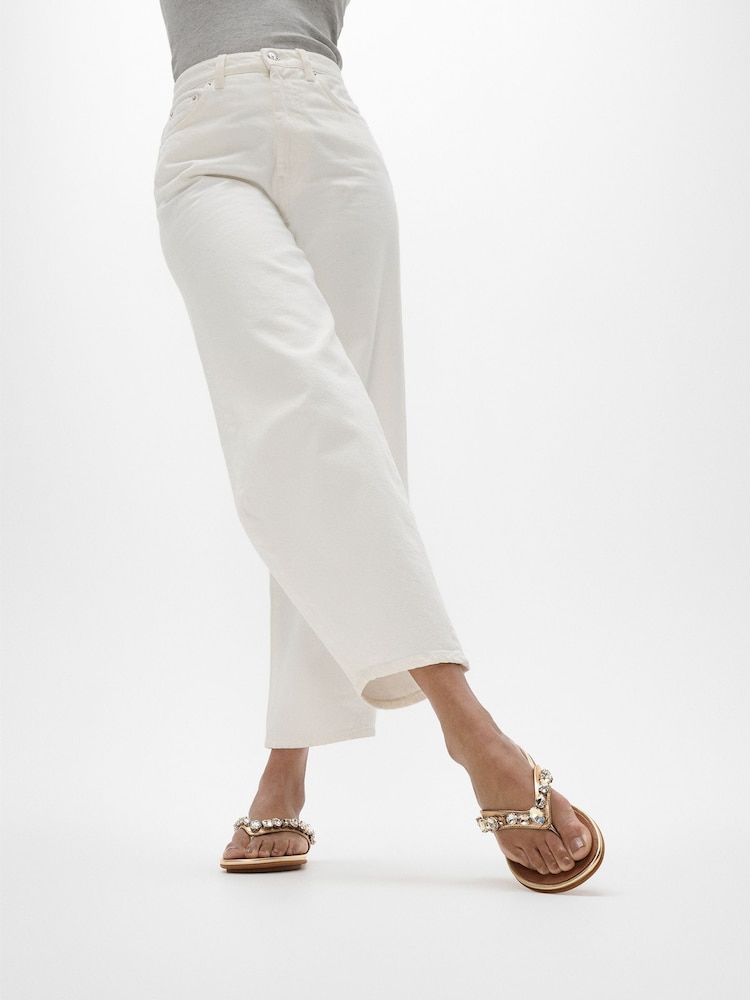 FitFlop Gracie Jewel Deluxe Leather Sandals - Image 2 of 4