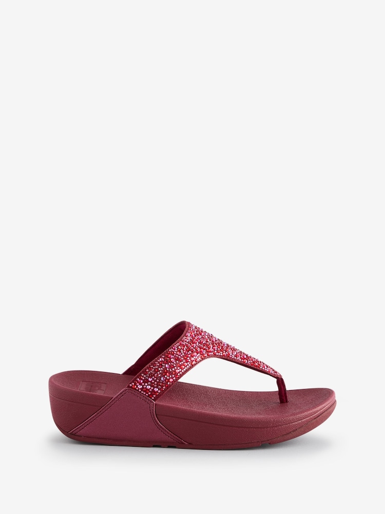 FitFlop Lulu Multi Tonal Glitter Toe Post Sandals - Image 1 of 1