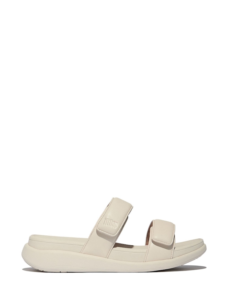 FitFlop Black F-mode Go Adjustable Flatform Two-bar Slides - Image 1 of 4