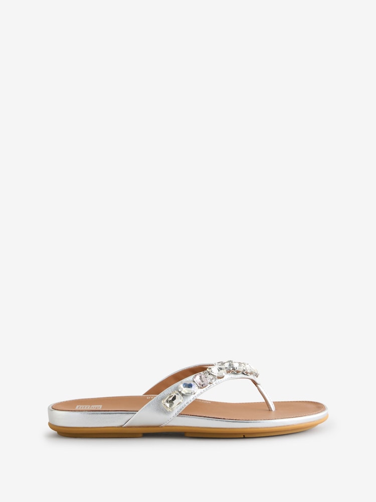 FitFlop Gracie Jewel Deluxe Leather Sandals - Image 1 of 1