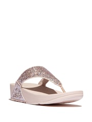 FitFlop Lulu Multi Tonal Glitter Toe Post Sandals - Image 4 of 6