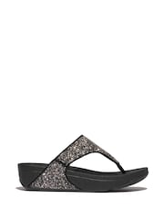 FitFlop Lulu Multi Tonal Glitter Toe Post Sandals - Image 3 of 6