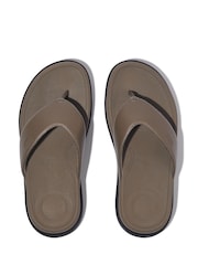 FitFlop Mens F-Mode Go Toe-Post Black Sandals - Image 3 of 4