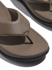 FitFlop Mens F-Mode Go Toe-Post Black Sandals - Image 4 of 4