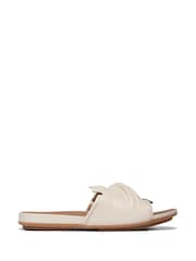 FitFlop Cream Gracie Soft-Twist Leather Slides - Image 3 of 5
