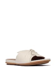 FitFlop Cream Gracie Soft-Twist Leather Slides - Image 4 of 5