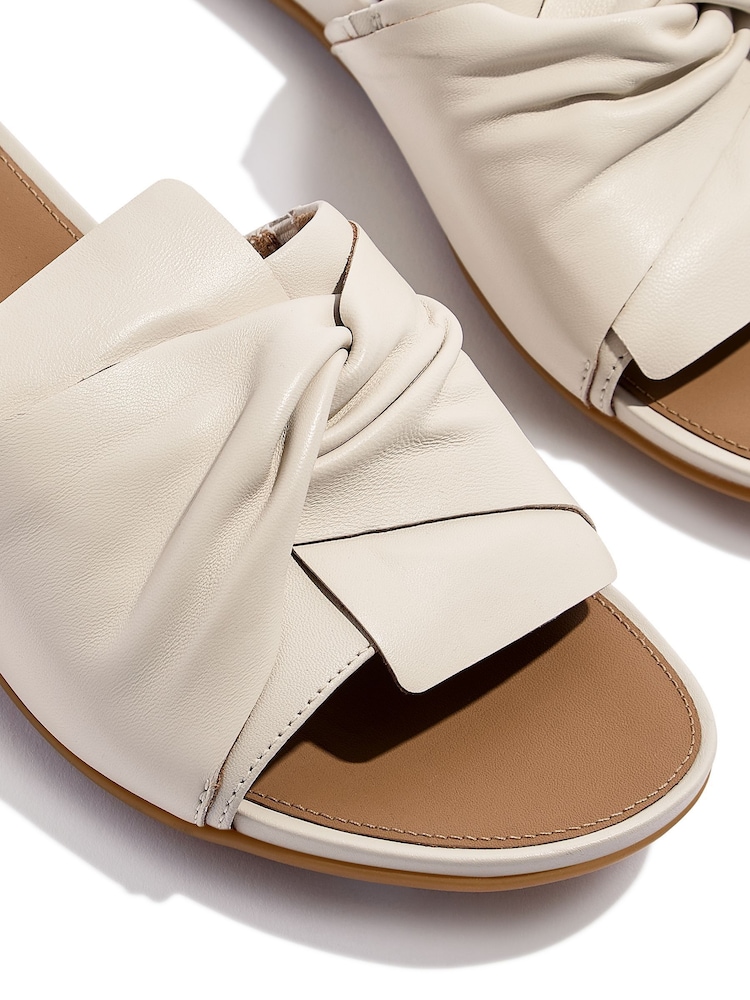 FitFlop Cream Gracie Soft-Twist Leather Slides - Image 5 of 5