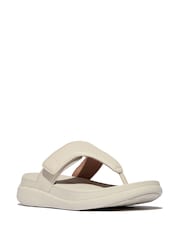 FitFlop Gracie Rubber-Buckle Leather Fisherman Black Sandals - Image 3 of 5