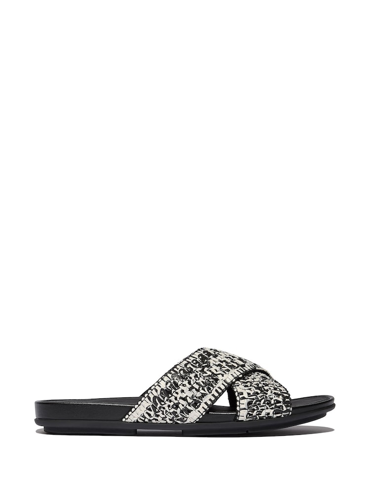 FitFlop Gracie Woven Cross Slides - Image 2 of 5