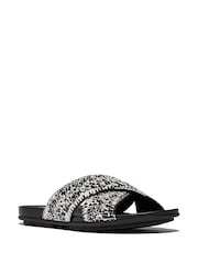 FitFlop Gracie Woven Cross Slides - Image 3 of 5