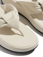 FitFlop F-Mode Knot Soft-Leather Flatform Toe Post Sandals - Image 5 of 5